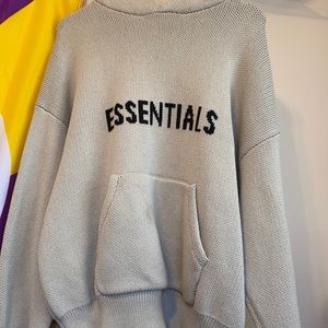 Essential knit hoodie